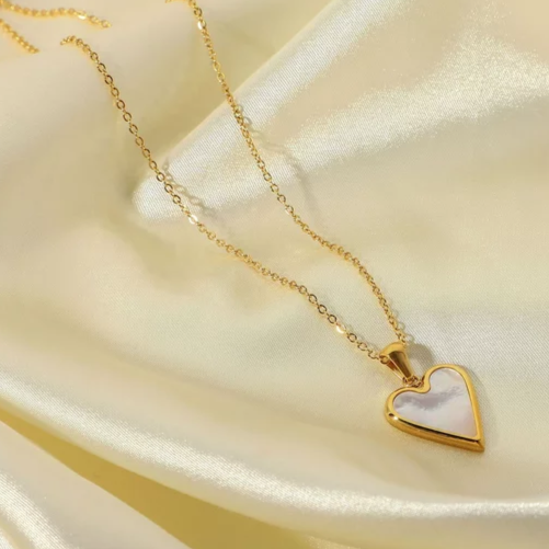 Heart Shape Pendant with MOP
