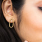 Oval Twisted Earrings