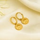 Polar Star Golden Drop Earrings