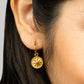 Polar Star Golden Drop Earrings