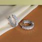 CZ Hoop Earrings (Silver)