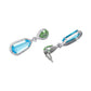 Blue Ocean CZ Dangler Earrings
