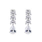 White CZ Dangler Earrings