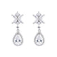 White Jasmine CZ Drop Earrings