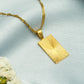 Sun Rays Rectangular Pendant