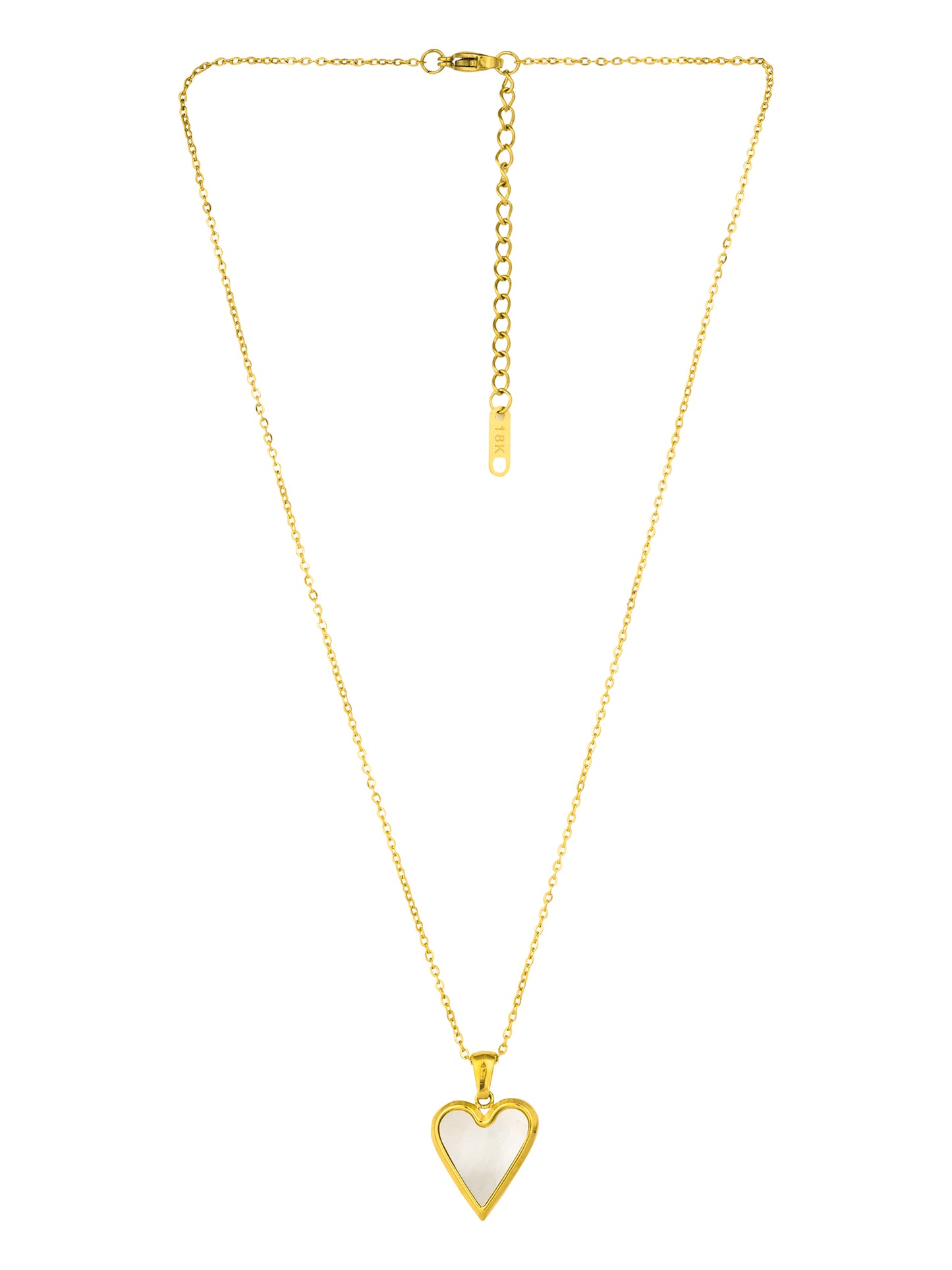 Heart Shape Pendant with MOP