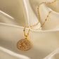 Sun Stone Studded Pendant
