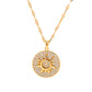 Sun Stone Studded Pendant