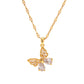 Stone Studded Butterfly Pendant