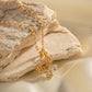 Stone Studded Butterfly Pendant
