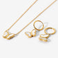Butterfly Pendant Set with MOP