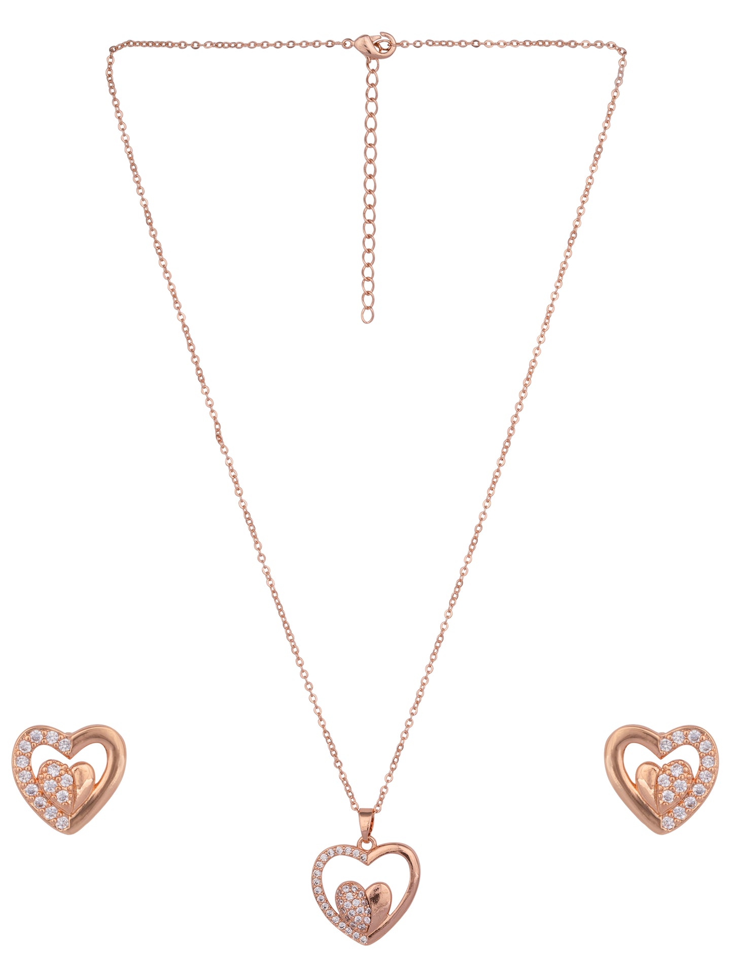 Heart Shape Pendant Set