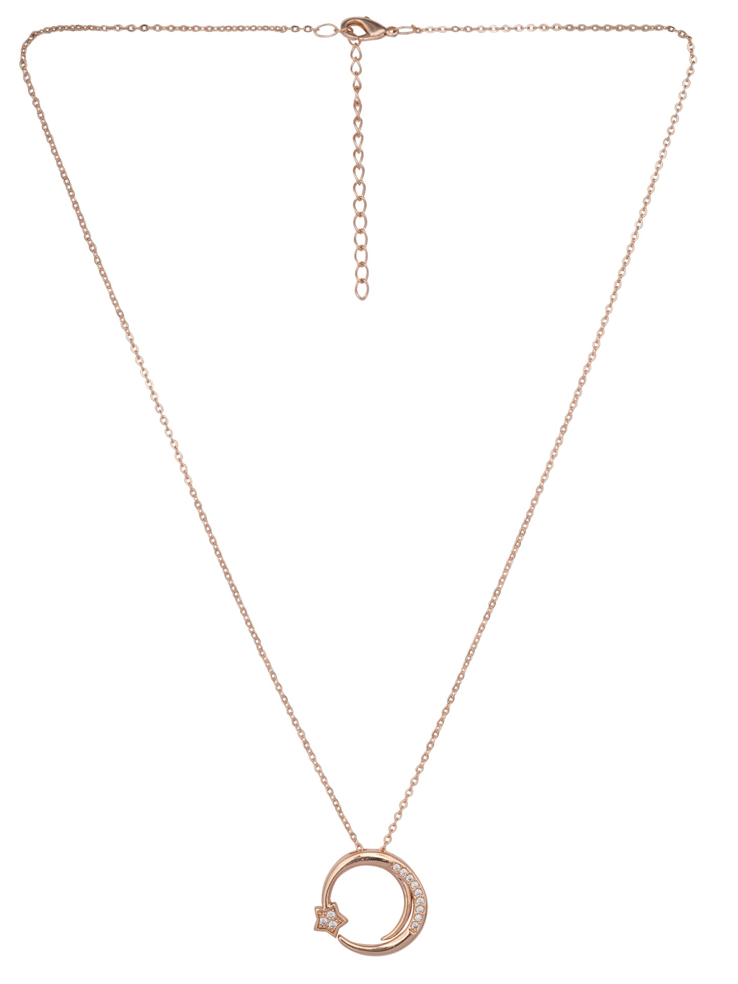 CZ Magic Circle Pendant with a Star