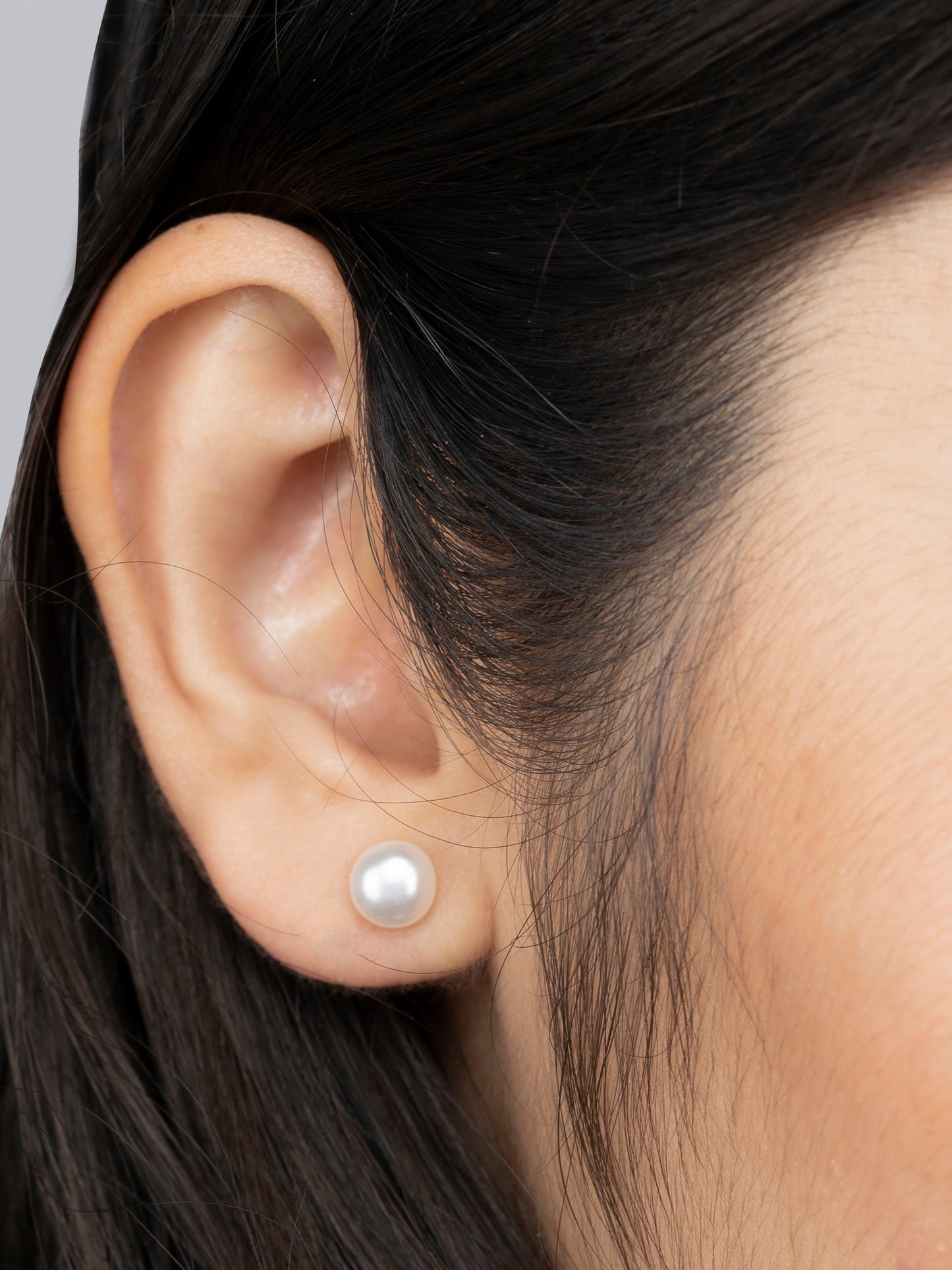 925 Sterling Silver Pearl Studs 6mm