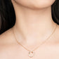CZ Double Heart Pendant