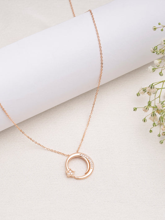 CZ Magic Circle Pendant with a Star