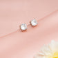 925 Sterling Silver Round Stud Earrings