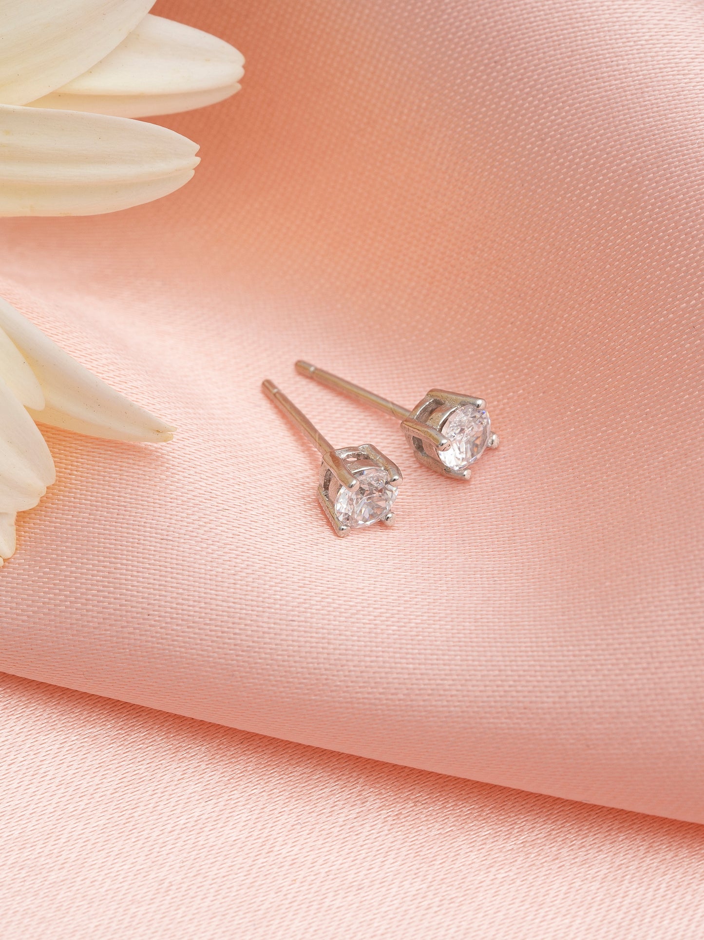 925 Sterling Silver Round Studs 4mm