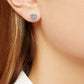 925 Sterling Silver Triangular Baguette CZ Studs