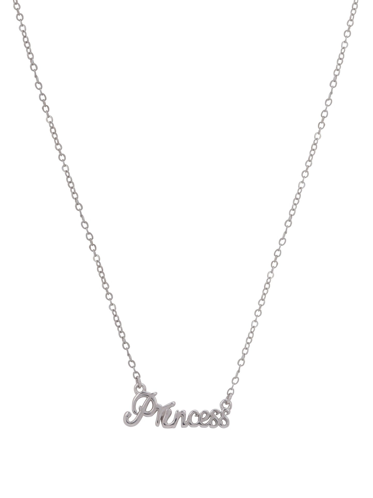 925 Sterling Silver Princess Pendant Necklace