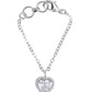 Heart Shape Solitaire CZ Watch Charm (Silver)