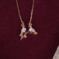 Birds CZ Pendant Necklace