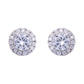 925 Sterling Silver CZ Round Studs