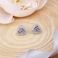 925 Sterling Silver Triangular Baguette CZ Studs