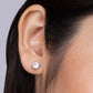 925 Sterling Silver Round Stud Earrings