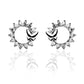 925 Sterling Silver Ring of Life Stud Earrings